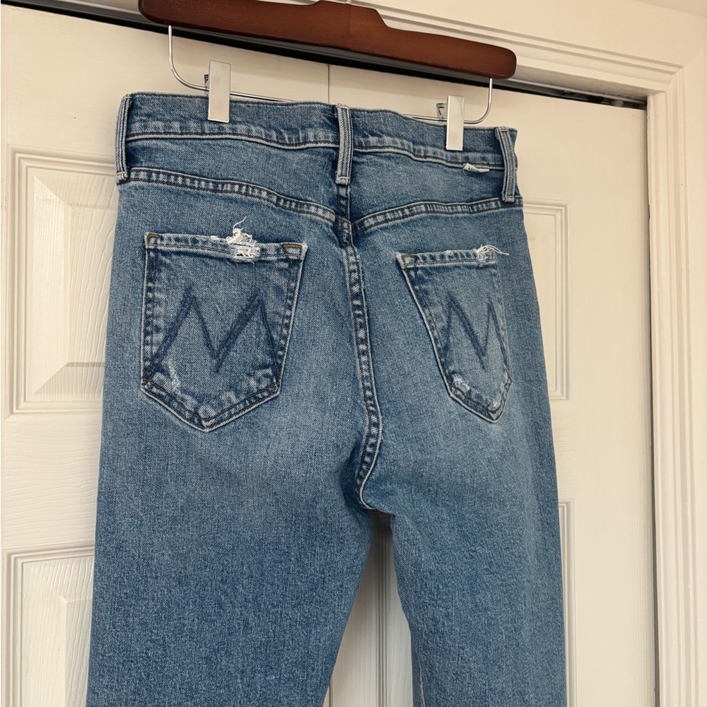 MOTHER DENIM High Waisted Rider Skimp Jeans in Bloom and Doom - Picture 9 of 12
